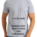 Remeras para Sublimar hombre gris