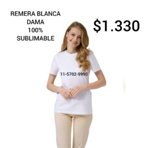 Remeras para Sublimar adulto